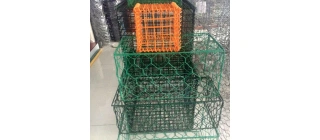 ANJIA Group – multi-color PVC coated hexagonal gabion basket sample stacking display